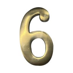 Fixação Invisível Número 6 Latão Polido 10cm