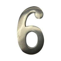 Fixação Invisível Número 6 Níquel Fosco 10cm