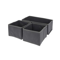 Ensemble d'organisateurs de placard en tissu 3 pièces