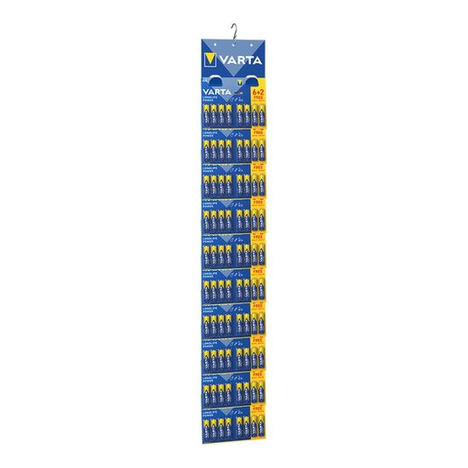 Pacote de 10 blisters 6+2 pilhas AA Longlife Varta