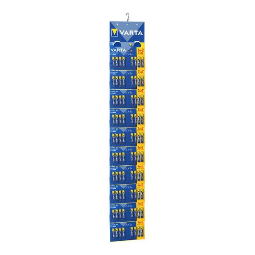 Pacote 10 Blisters 6+2 Pilhas Aaa Longlife Varta