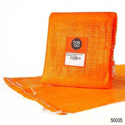 Emballer 10 unités. Sac en polymesh couleur whisky avec boucle 55x83cm Fun & Go