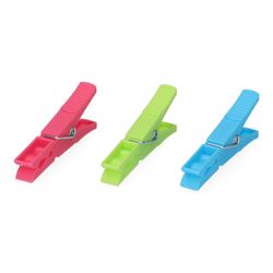 Pack 12 Pinzas De Plastico Gigante Edm