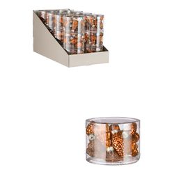 Pacote 14 Peças Decorativas Laranja para Árvore de Natal