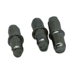 Pacote com 16 unidades. Suporte de prateleira redondo em ferro nº 5 Níquel Edm