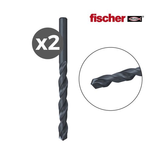 Brocas de metal de 2 blocos hss-r din338 2,0x24 / 49 / 2k fischer