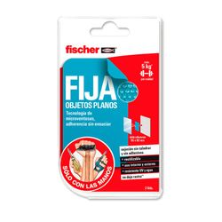 Pack 2 fix double objets plats fischer