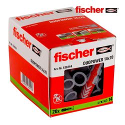 Pack 20 Duo Power Tacos 14x70 538244 Fischer