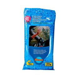 Pacote de 20 toalhetes de limpeza de vidro dunlop