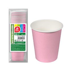 Pack 24ud Vasos Cartón Rosas Baby 200cc Best Products Green