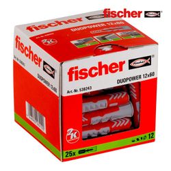 Pack 25 Tacos Duo Power 12x60 538243 Fischer