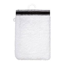 Pack de 2 Luvas-Toalhas de Banho Premium Cor Branca 15x21cm