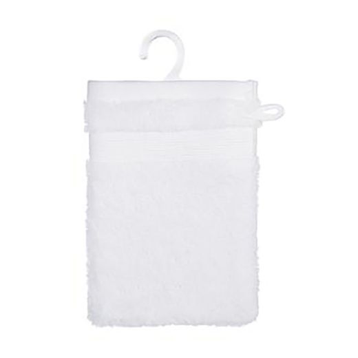 Pack 2 unités Gant-Serviette Blanc 15x21cm