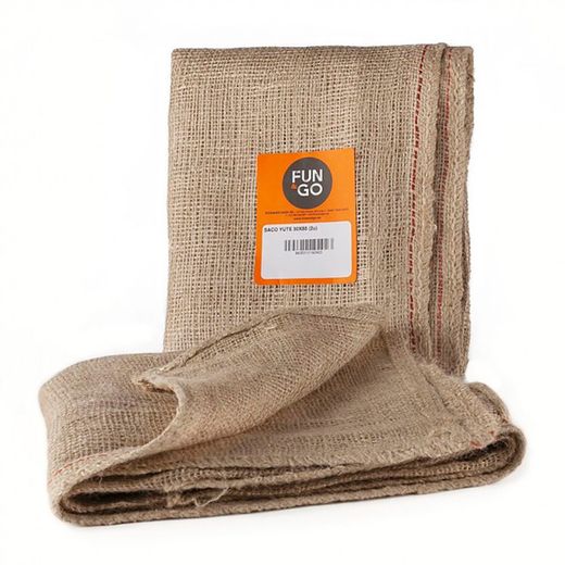 Pack 2unité. Sac en jute 60x100cm Couleur Marron Fun & Go