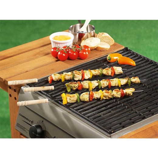 Pacote de 4 espetos de churrasco