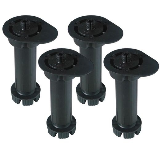 Pacote de 4 Pernas Redondas para Móveis Pt11 130-200mm Ne 96301 Micel