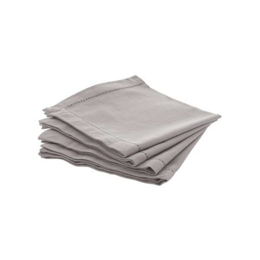 Lot de 4 serviettes en coton taupe 40x40 cm