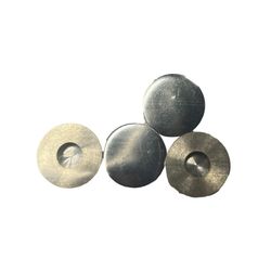 Pacote de 4 unidades. Guarnição de latão com rosca lisa 18 níquel Edm