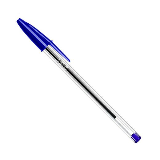Pacote de 50 Unidades Caneta Esferográfica Azul Bic Cristal.