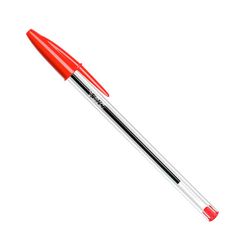 Pacote de 50 Unidades Caneta Esferográfica Bic Cristal Vermelha.