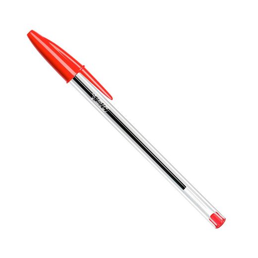 Pacote de 50 Unidades Caneta Esferográfica Bic Cristal Vermelha.