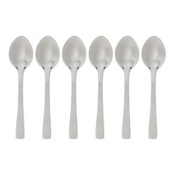 Pack 6unid cuchara pequeña moka inox silver precision