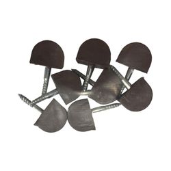 Pacote com 8 unidades. Porta Prateleira Pequena Semi Redonda Marrom Edm