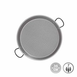 Paellera acero pulido para induccion y vitroceramica ø36cm (7 personas)