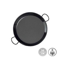 Paellera tradicional acero esmaltado ø38cm (8 personas)