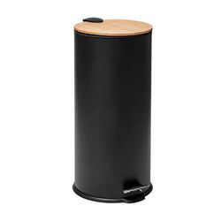 Papelera Cocina Bambu-Negro Colección 'Baltik'