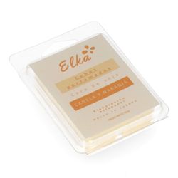 Paquete De 6 Cubos De Cera Canela Y Naranja. 100% Cera De Soja Natural