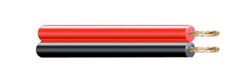 Parallèle rouge et noir 2x0,75mm "audio" euro/mts