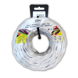 Paralelo textil trenzado 3x2,5mm blanco 5mts