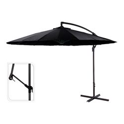 Parasol Excentrique 300cm Corps Aluminium Noir