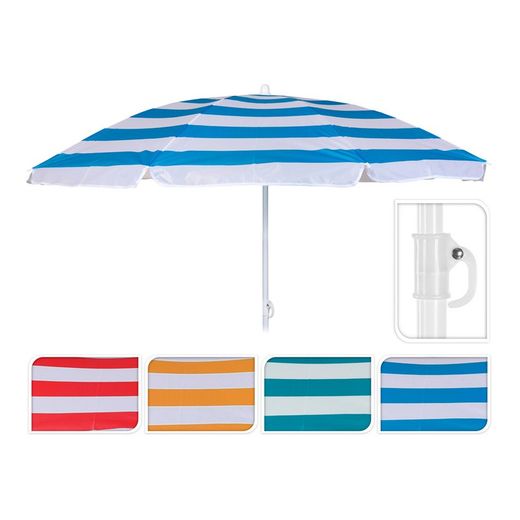 Guarda-sol de praia com 180 cm de altura Ø 145 cm modelo mediterrâneo