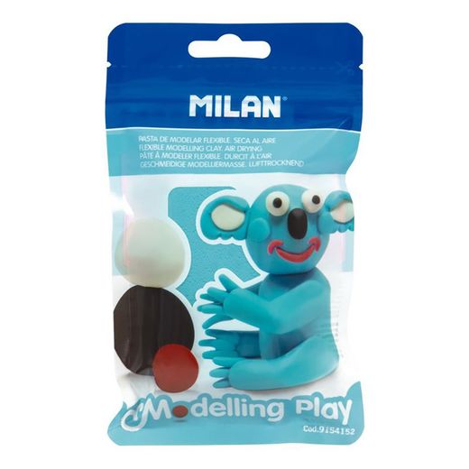 Pasta Modeladora Play Air Dry 100g, Milan Azul Claro