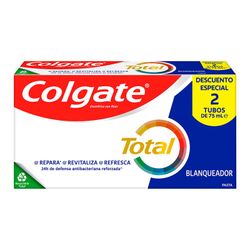 Pasta Dientes Colgate Total Encias Sanas Advanced Duplo