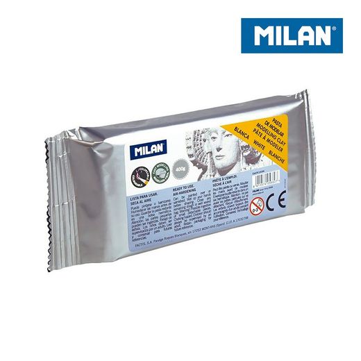 Pasta para modelar blanca 400gr milan