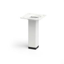 Perna Quadrada em Aço Branco Mod.400g. Dimensões 2,5x2,5x10cm Rei