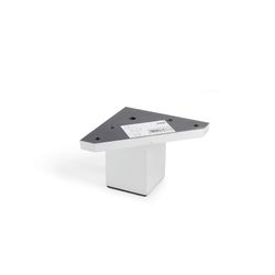 Perna de Canto Abdominal Quadrado na Cor Alumínio Mod.972. Dimensões 4,2x4,2x6cm Rei