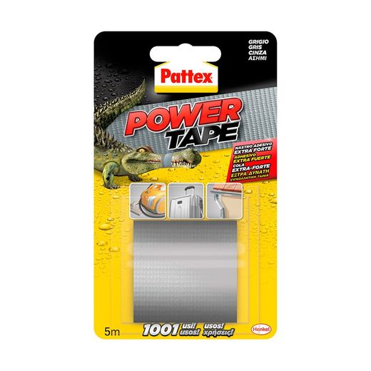 Pattex power tape 50x5mts fita adesiva cinza
