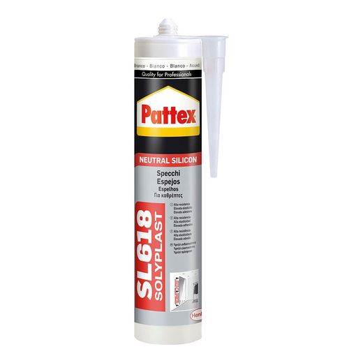Carrinho de espelhos de silicone Pattex. 300ml - Transp.