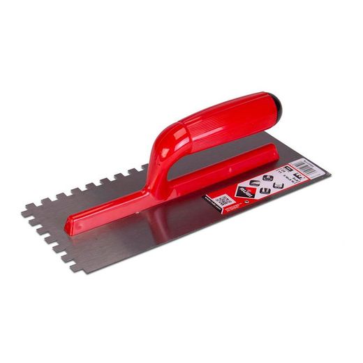 Peigne en acier 28cm. (8x8) Poignée en plastique ouverte 25905 Rubi