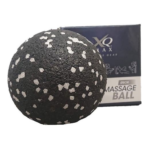 Bola de massagem preta com pontos de cores sortidas Xqmax