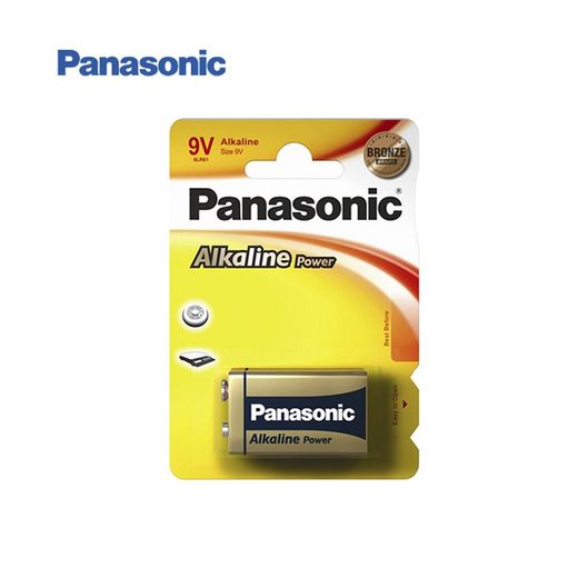 Pile alcaline Panasonic bronze 6lr61 9v (pile blister 1)