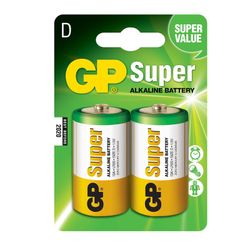 Pila gp alkalina lr20-b2 1.5v (blister 2 pilas)