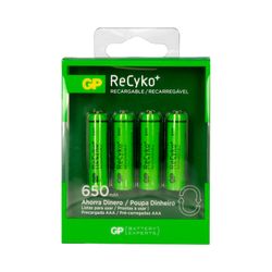 Pila recargable recyko r3 aaa (blister 4 pilas) gp