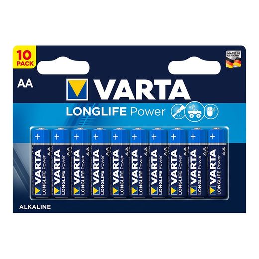 Bateria varta longa vida útil aa lr06 pack 10uni