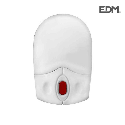 Luz noturna com led branco e interruptor edm 2w