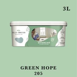 Ally Pincel Tinta Interior Verde Hope 3l